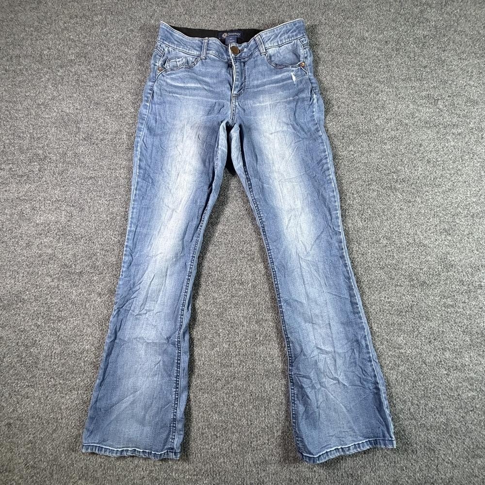 Democracy Ab Solution Bootcut Jeans Women's 18W Blue Cotton Denim Faded Workwear